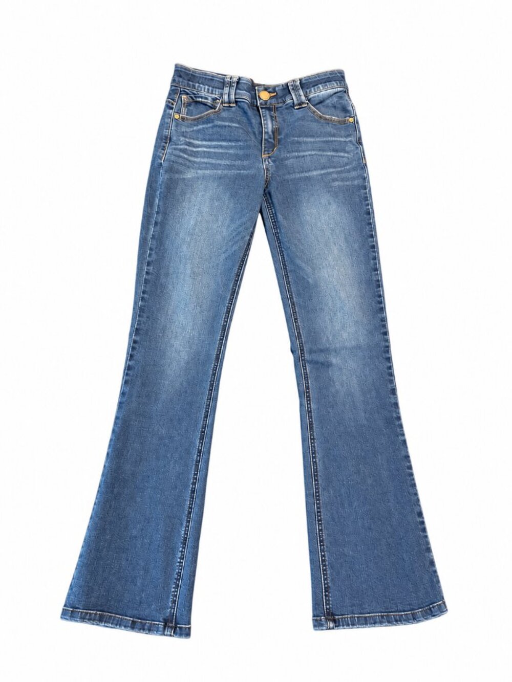 Democracy Ab Solution Jeans Womens 4 Blue Bootcut Flare Stretch Denim 28x32